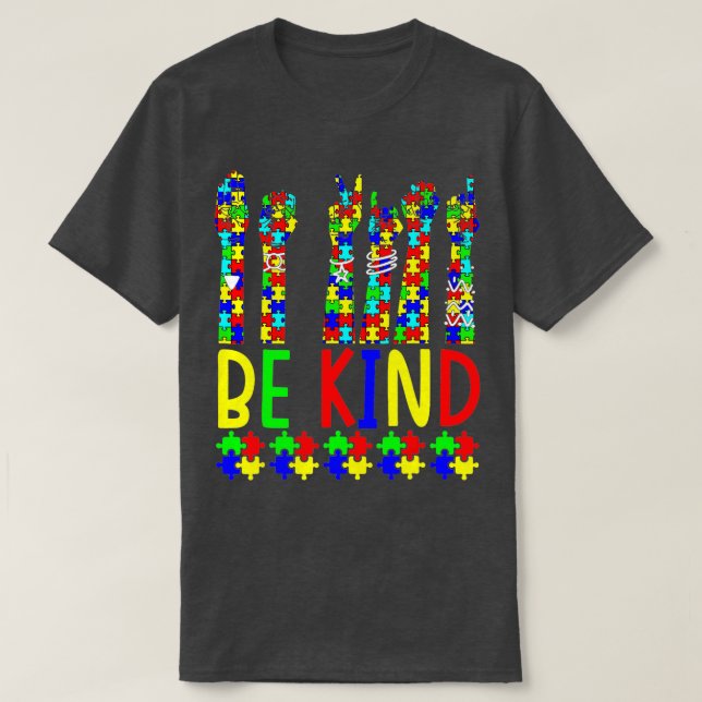Seien Sie freundlich und sprechen Sie mit dem Räts T-Shirt (Design vorne)