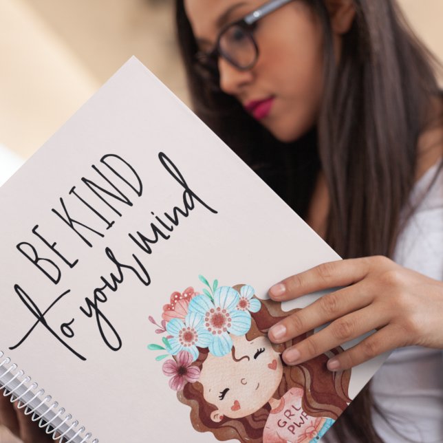 Seien Sie freundlich zu Ihrem Denkplaner Planer (Remember to be kind to your mind with this girl power planner! )