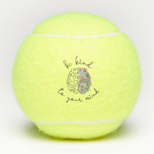 Seien Sie freundlich zu Ihrem Geist, wie das Gehir Tennisbälle