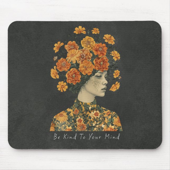 Seien Sie freundlich zu Ihrem Verstand Mousepad (Vorne)