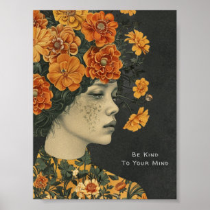 Seien Sie freundlich zu Ihrem Verstand Poster