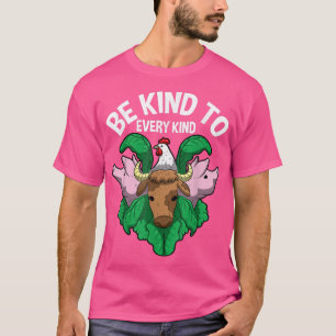 Seien Sie freundlich zu jeder Art lustige Vegane v T-Shirt