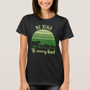 Seien Sie freundlich zu jeder Art Veganen vegetari T-Shirt