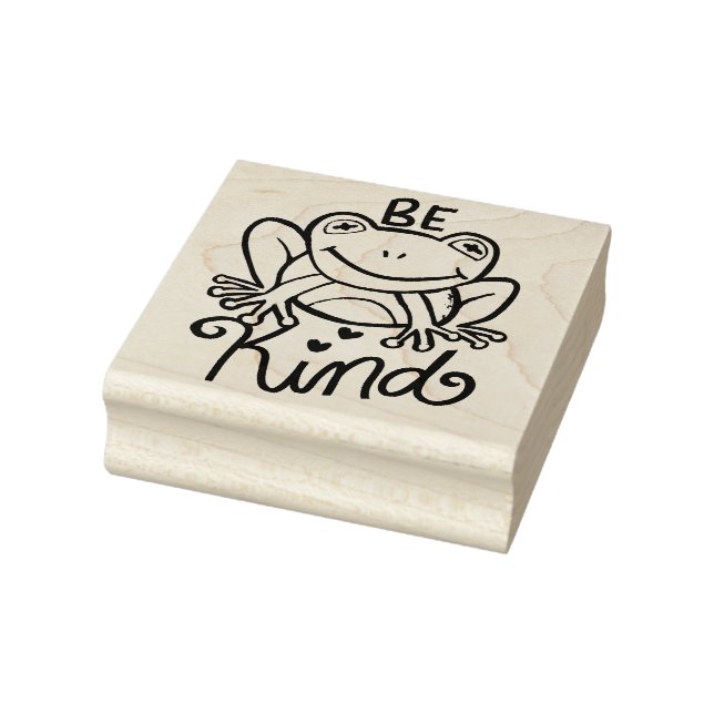 Seien Sie freundlicher Frosch Gummistempel (Stempel)