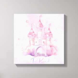Seien Sie freundlicher Palast auf der rosa Cloud b Leinwanddruck