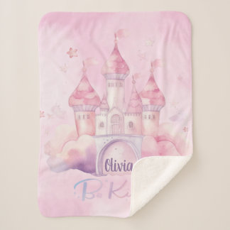 Seien Sie freundlicher Palast auf der rosa Cloud Sherpadecke