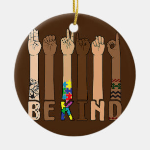 Seien Sie freundlicher Sprachlehrer Keramik Ornament