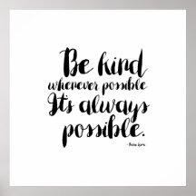 Seien Sie freundliches Poster