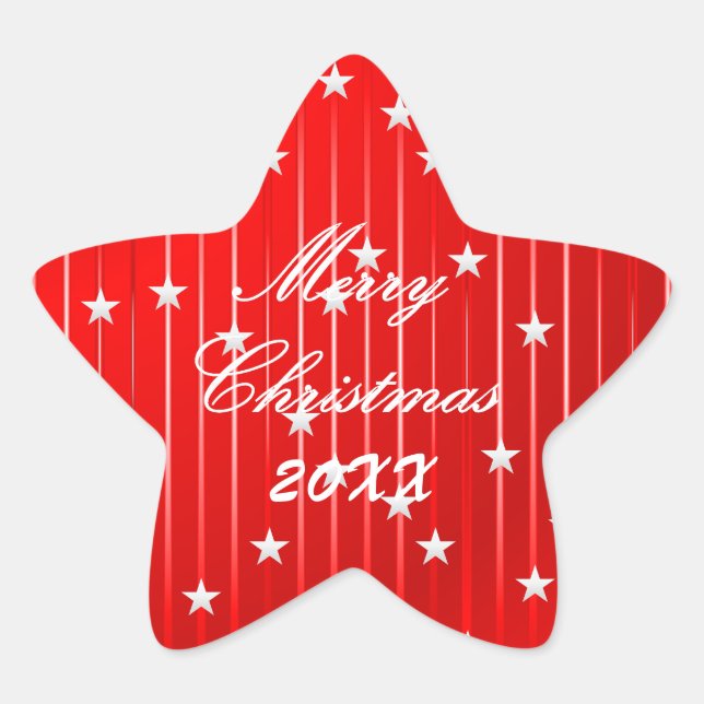 Seien Sie froh und Shine Bright Postcard Stern-Aufkleber (Vorderseite)