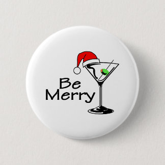 Seien Sie fröhlicher Martini Button