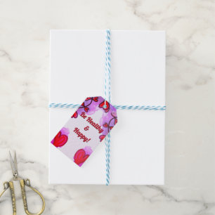 Seien Sie gesund und glücklich Geschenk-Tag Geschenkanhänger