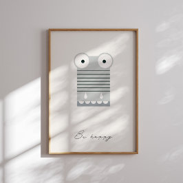 Seien Sie glücklich, Alligator-Kinder-Bestätigung  Poster