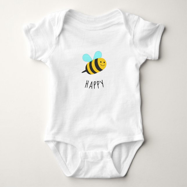Seien Sie glücklich Baby Strampler (Vorderseite)