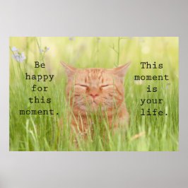 Seien Sie glücklich für diesen Moment Poster