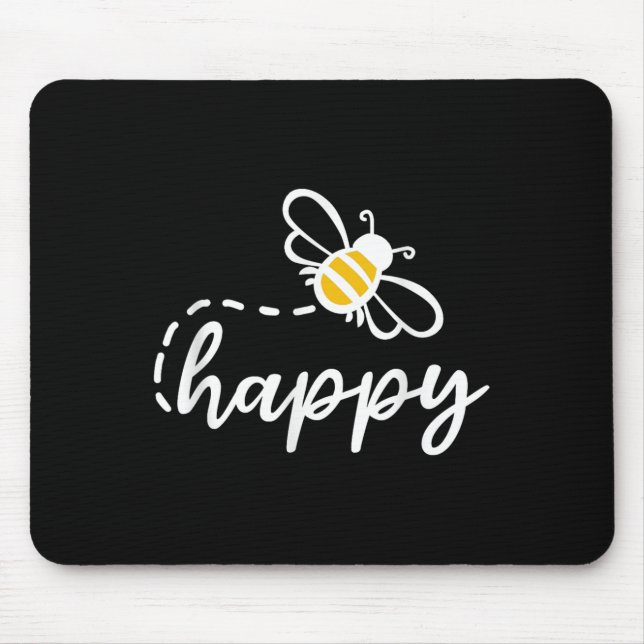 Seien Sie glücklich - seien Sie glücklich, inspiri Mousepad (Vorne)