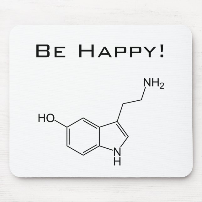 Seien Sie glücklich! Serotonin Mousepad (Vorne)