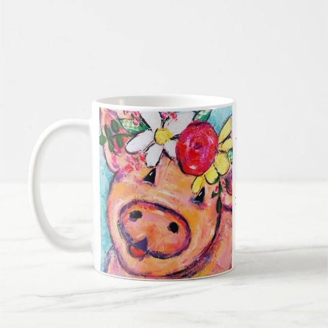 Seien Sie glückliche Seiten-Tasse Tasse (Links)
