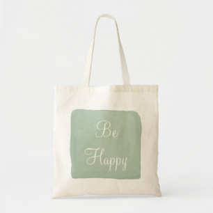 Seien Sie glückliche Watercolor-Taschen-Tasche Tragetasche