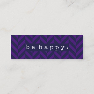 Seien Sie glückliche Zufallstate der Güte-Karte Mini Visitenkarte