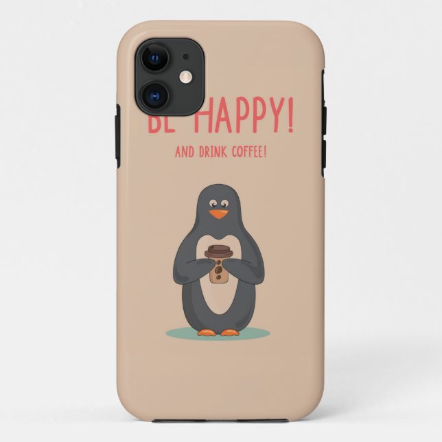 Seien Sie glücklicher und Getränk-Kaffee Case-Mate iPhone Hülle (Rückseite)