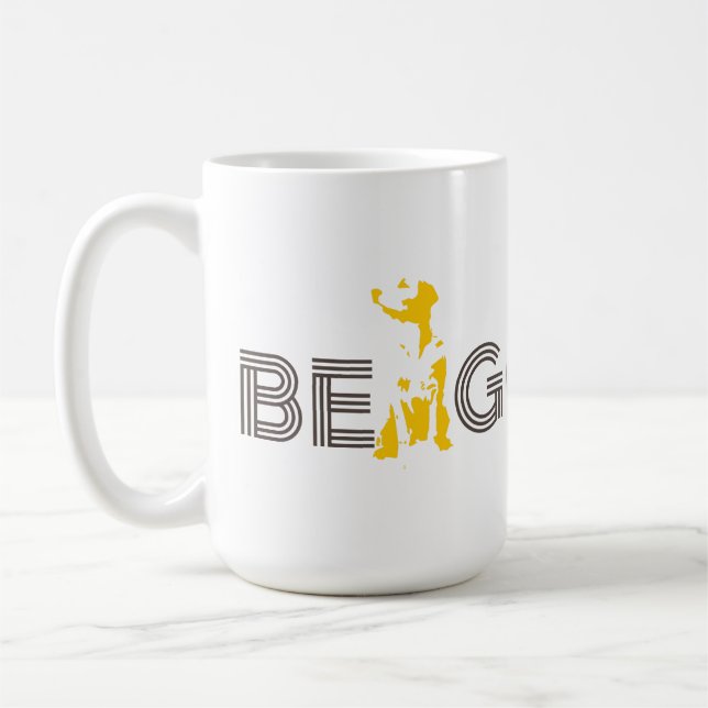 Seien Sie golden (golden retriever) Kaffeetasse (Links)