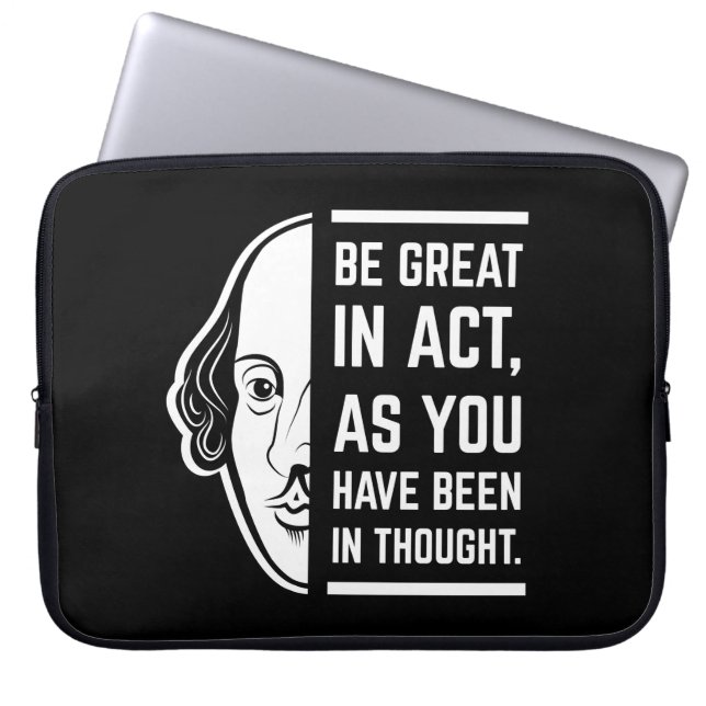 Seien Sie großartig in der Tat Shakespeare dieses  Laptopschutzhülle (Vorderseite)
