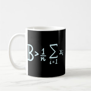 Seien Sie größer als durchschnittlich, lustige Mat Kaffeetasse
