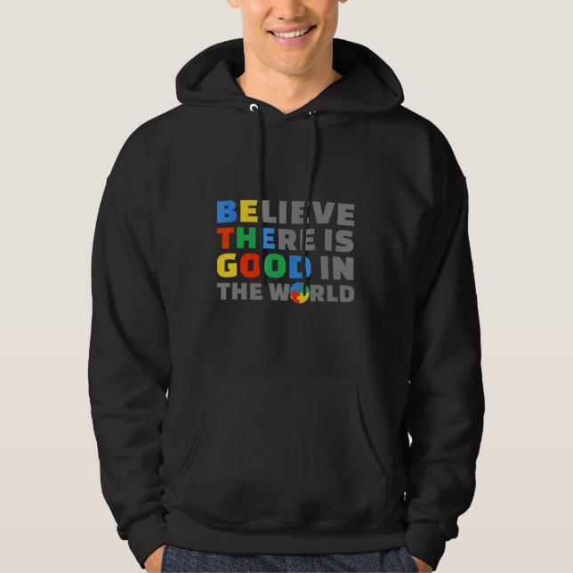 Seien Sie gut Autismus Bewusstsein positive Botsch Hoodie (Vorderseite)