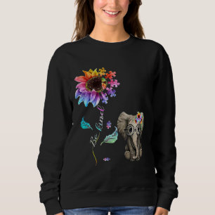 Seien Sie gütig Elefanten Mama Autismus Kinderbewu Sweatshirt