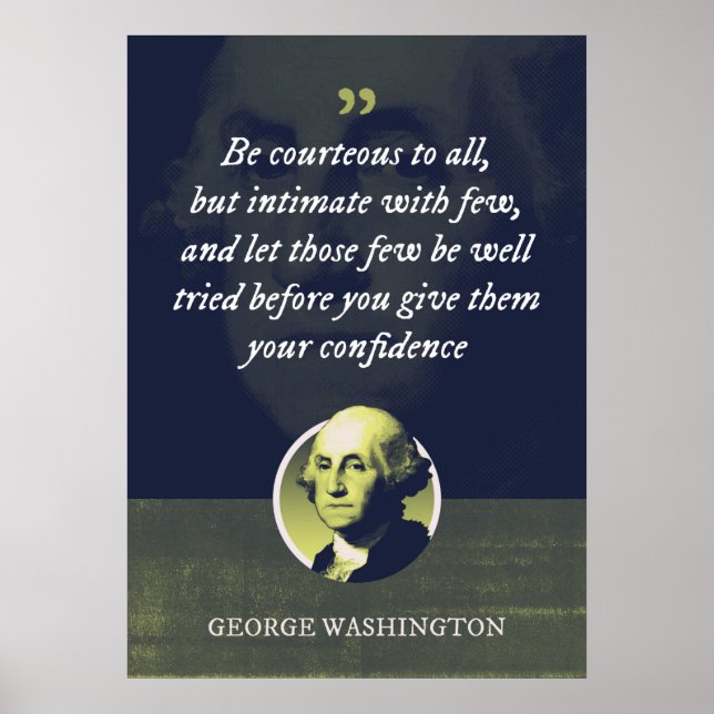 Seien Sie höflich zu allen, aber intim mit wenigen Poster (Vorne)