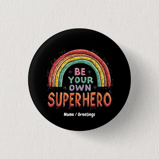 Seien Sie Ihr eigener Superheld mit Inspiration un Button (Vorderseite)