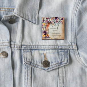 Seien Sie Ihr Führer, Herbst-Blumenmix Button