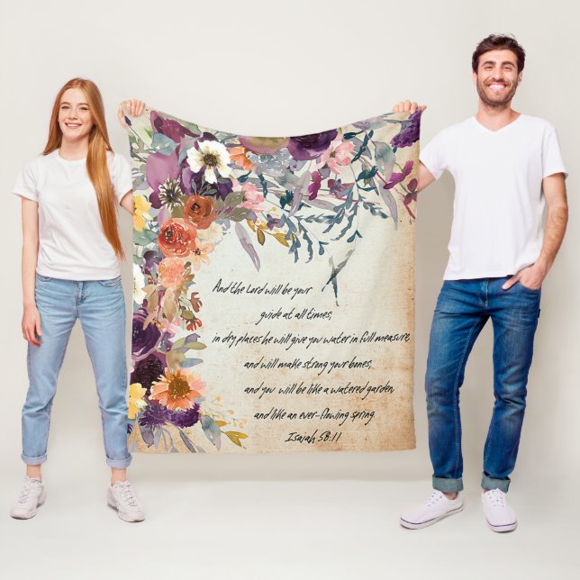 Seien Sie Ihr Führer, Herbstblumen-Mischung   Fleecedecke (Beispiel)