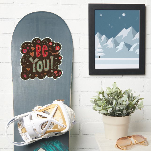 Seien Sie Ihr Lieblingsticker für die Ermutigung? Aufkleber (Snowboard)