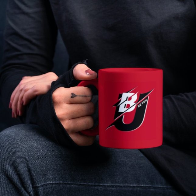 Seien Sie Ihr modernes Rot-Schwarz-Tasse Tasse (Von Creator hochgeladen)