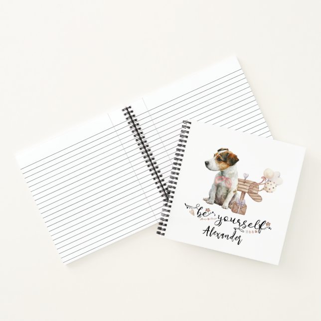 Seien Sie Ihr Personalisierter Jack Russell Puppy Notizbuch (Innenseite)