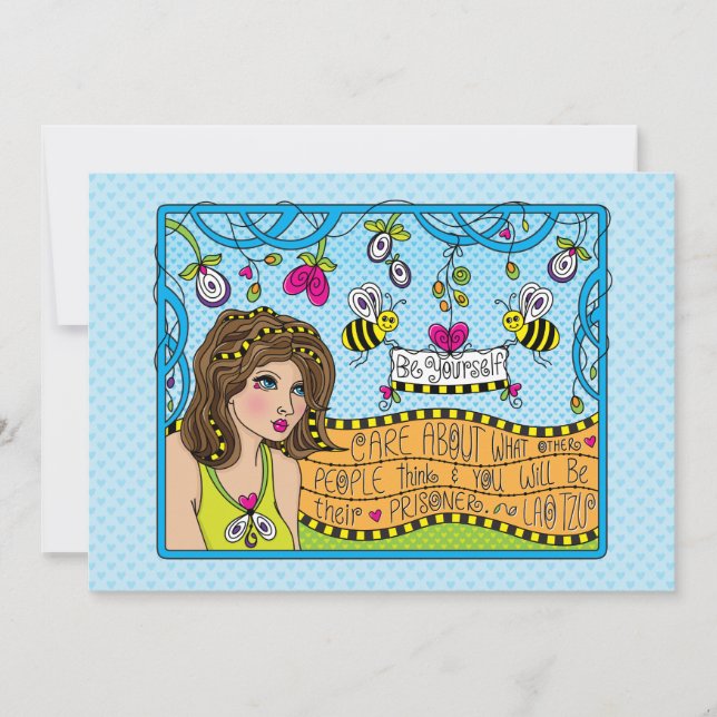 Seien Sie Ihr selbst_Flachkarte 7"x5" (Vorderseite)