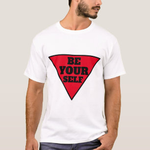 Seien Sie Ihr selbst-schwarzer Kalligraphie-T - Sh T-Shirt