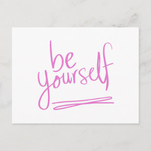 Seien Sie Ihr selbst Zitat Sprichwort Motivation I Postkarte