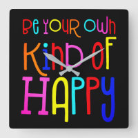 Seien Sie Ihre eigene Art von glücklichen farbigen