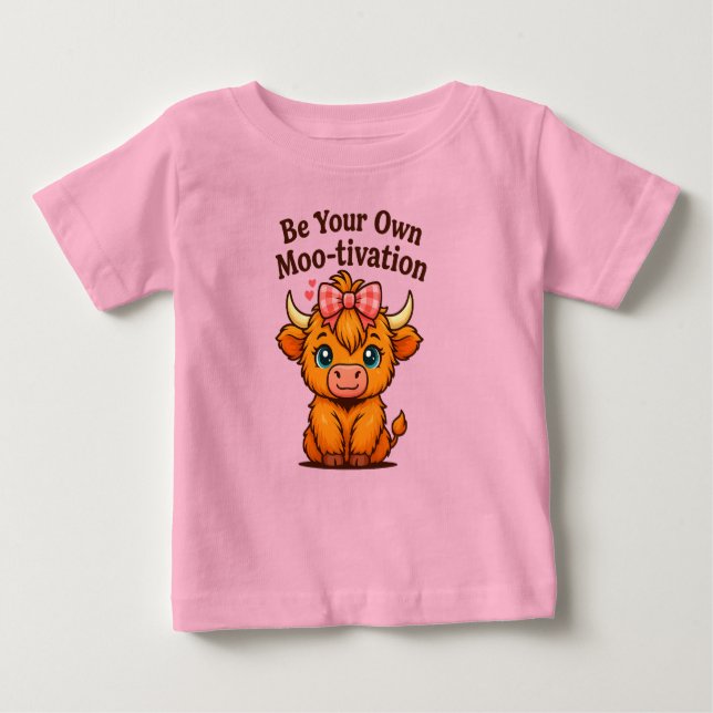 Seien Sie Ihre eigene Mootivation Baby T-shirt (Vorderseite)