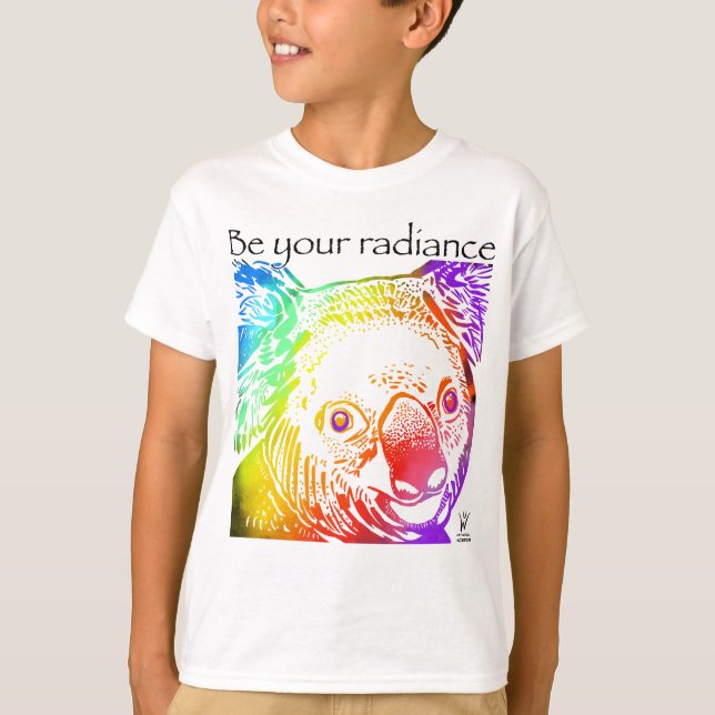Seien Sie Ihre Radikalen Koala Regenbogentiere T-Shirt (Vorderseite)
