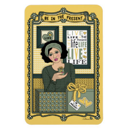 Seien Sie im Magnet Present_C_4x6 Kühlschrank.