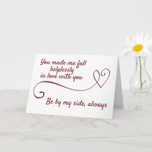 **SEIEN SIE IMMER AUF MEINER SEITE** UND VERHEIRAT KARTE