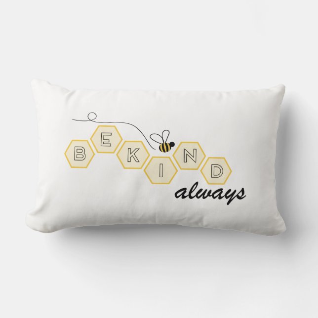 Seien Sie immer freundlich Lendenkissen (Vorderseite)