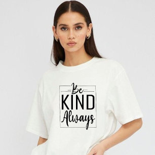 Seien Sie immer freundlich, Minimalistischer Typog Tri-Blend Shirt