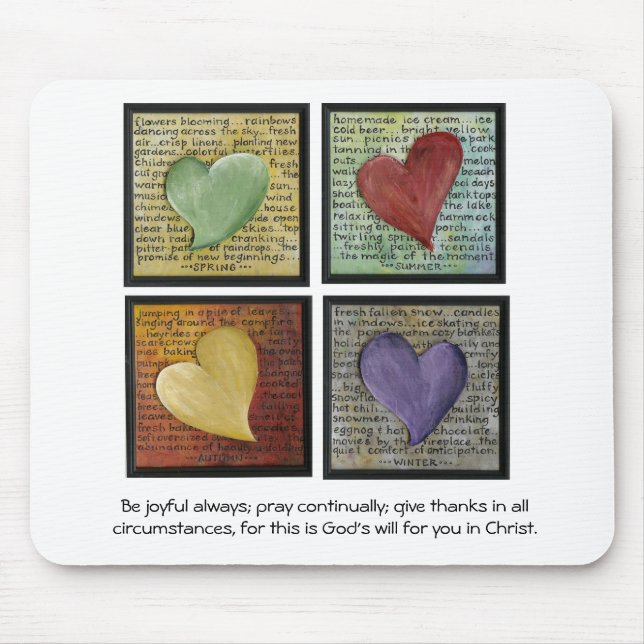 Seien Sie immer froh Mousepad (Vorne)