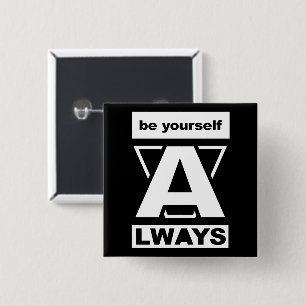 Seien Sie immer motivierend Button
