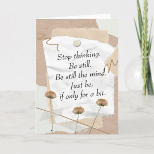 Seien Sie immer noch das digitale Mind-Collage Karte