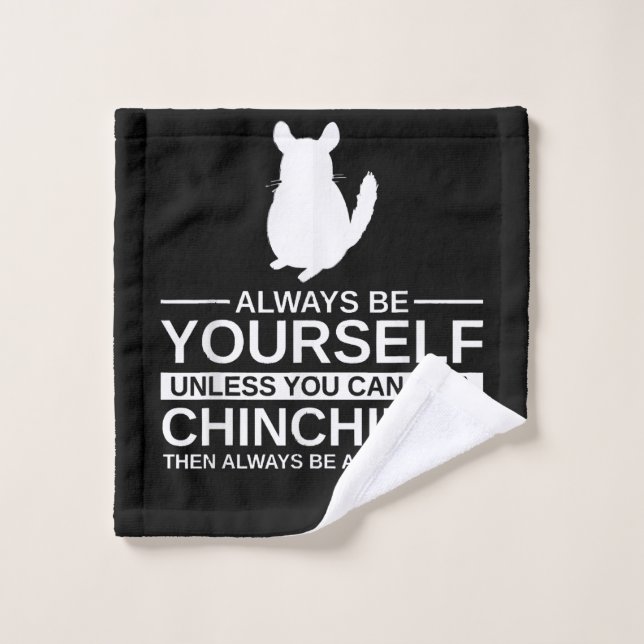 Seien Sie immer selbst Chinchilla Geschenk für Män Waschlappen (Waschlappen)